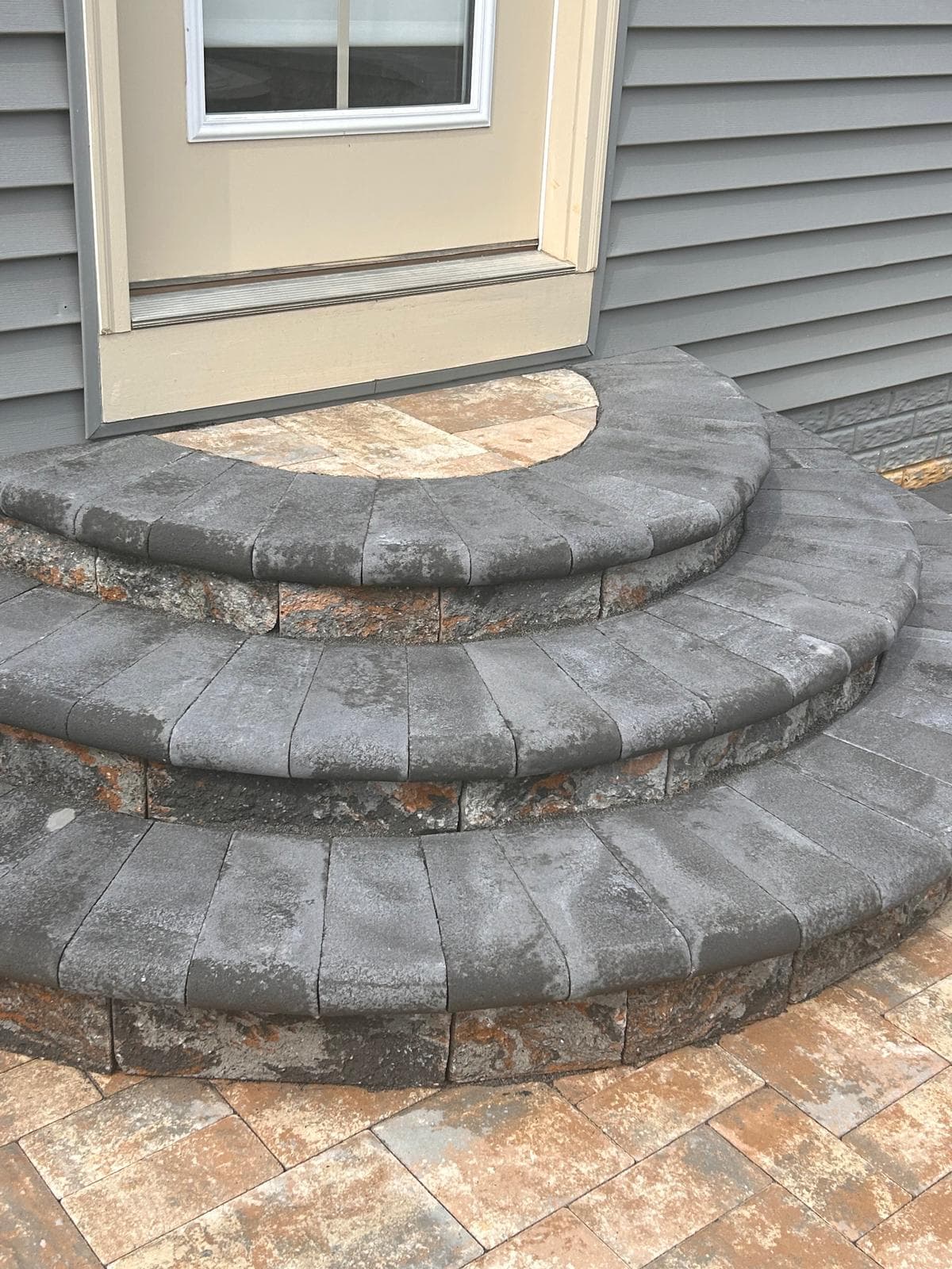 Laurel Hill courtyard with built-in seating — Lorton, VA